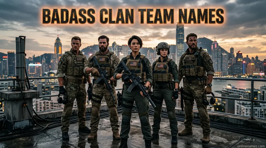 Badass Clan Team Names