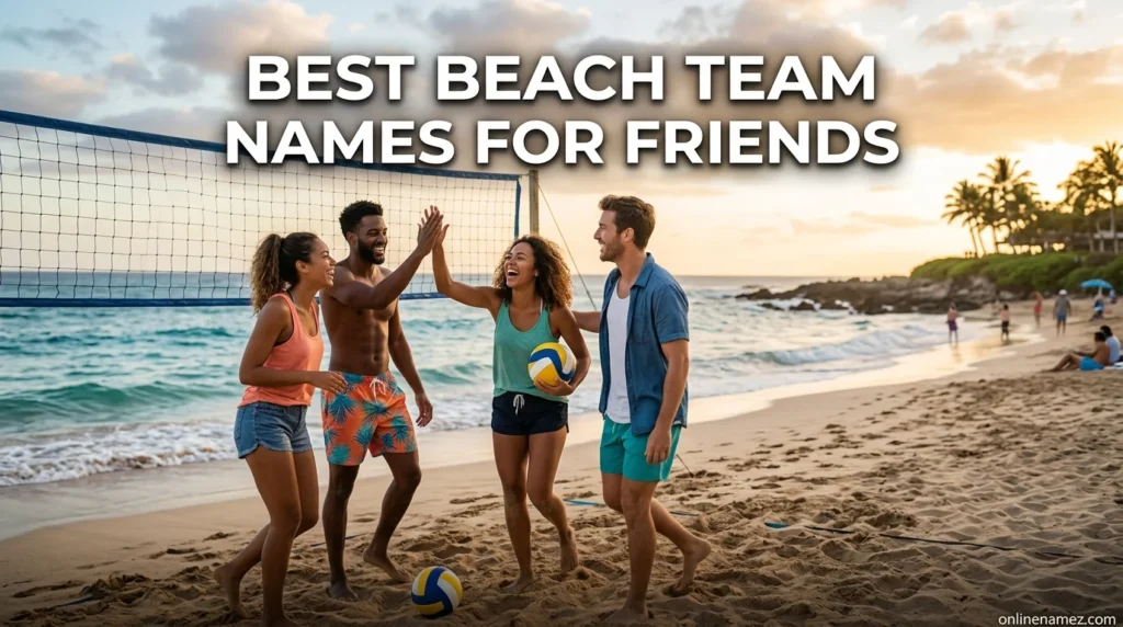 Best Beach Team Names for Friends