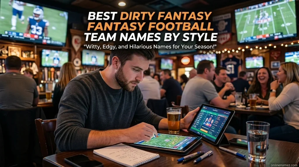 Best Dirty Fantasy Football Team Names By Style