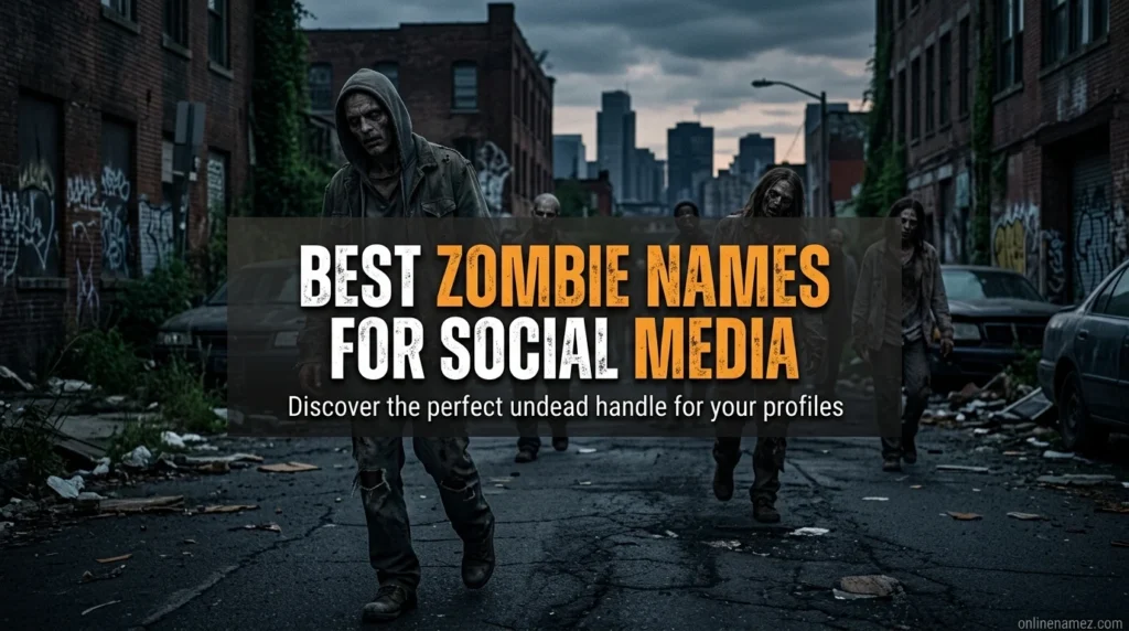 Best Zombie Names For Social Media