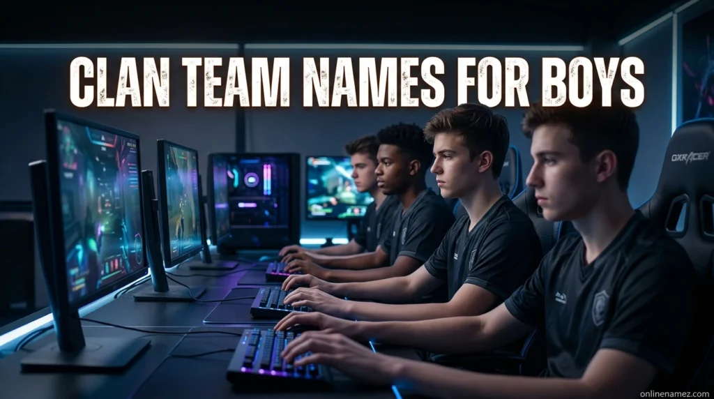 Clan Team Names for Boys