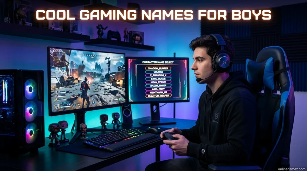 Cool Gaming Names for Boys