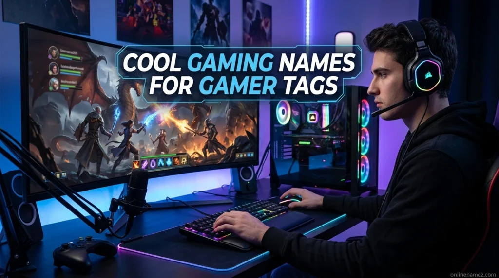 Cool Gaming Names for Gamer Tags