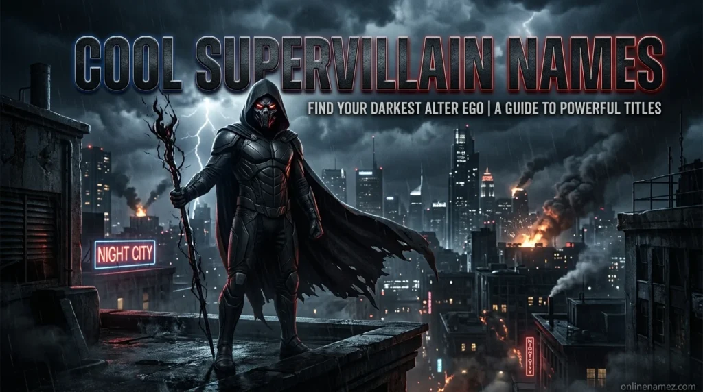 Cool Supervillain Names