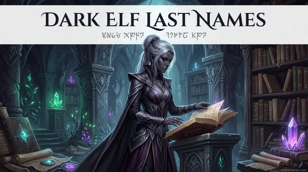 Dark Elf Last Names