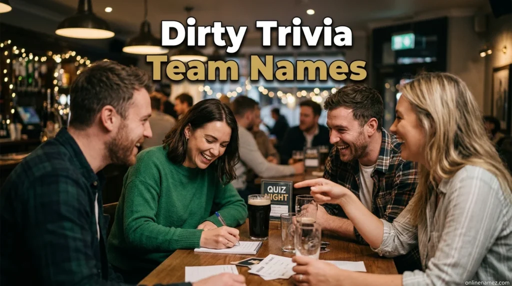 Dirty Trivia Team Names