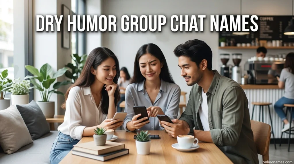 Dry Humor Group Chat Names