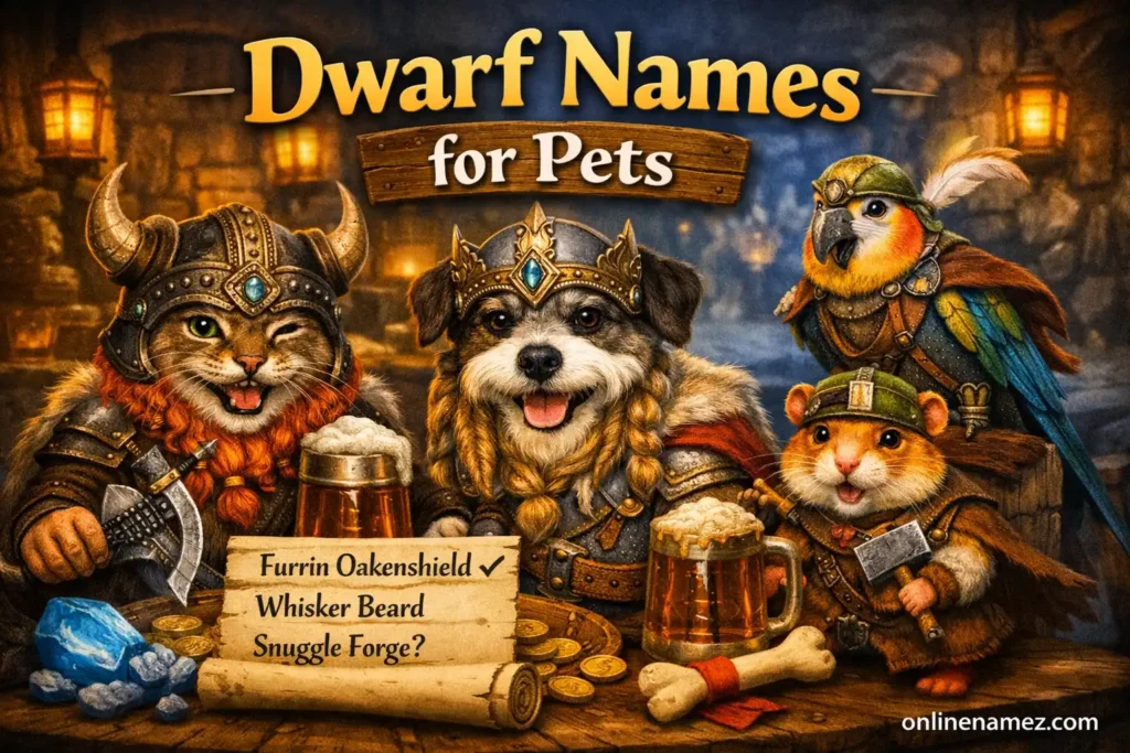 Dwarf Names for Pets