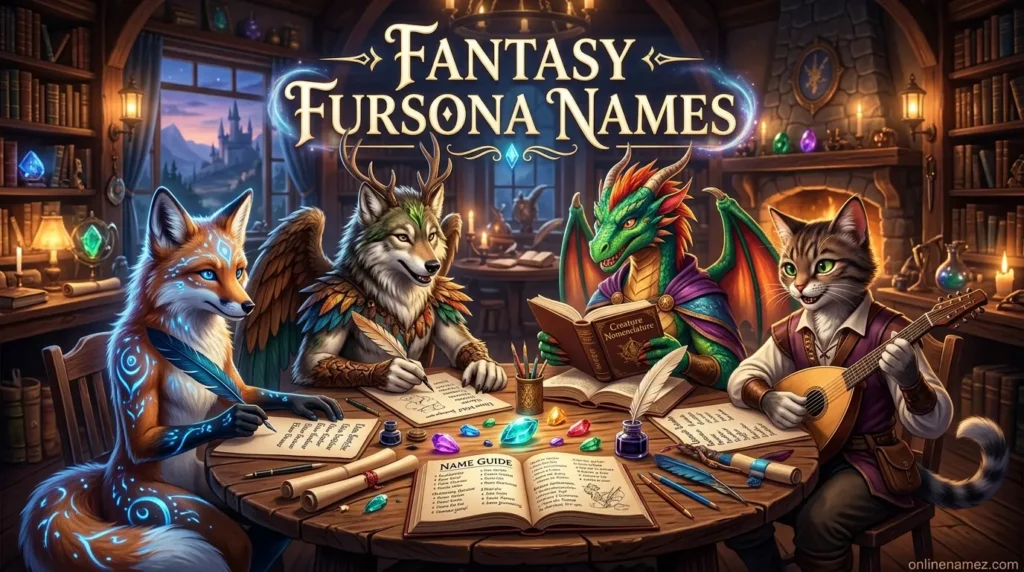 Fantasy Fursona Names