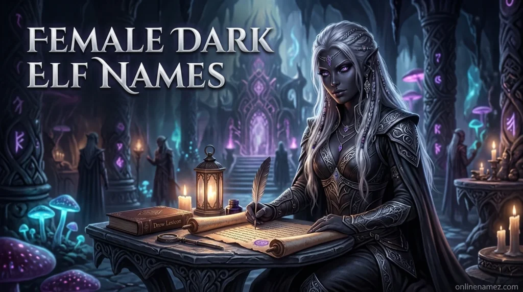 Female Dark Elf Names