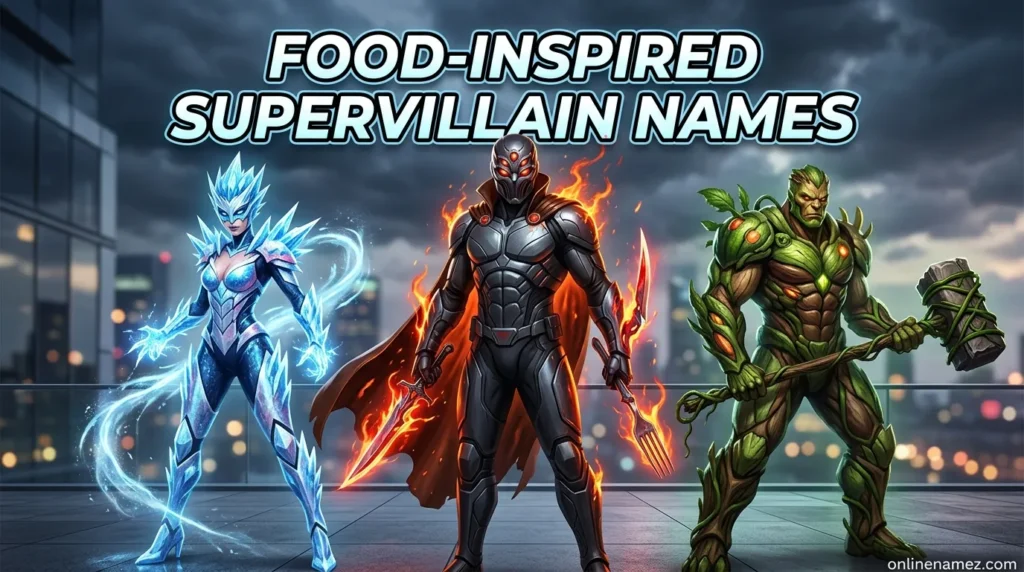 Food-Inspired Supervillain Names