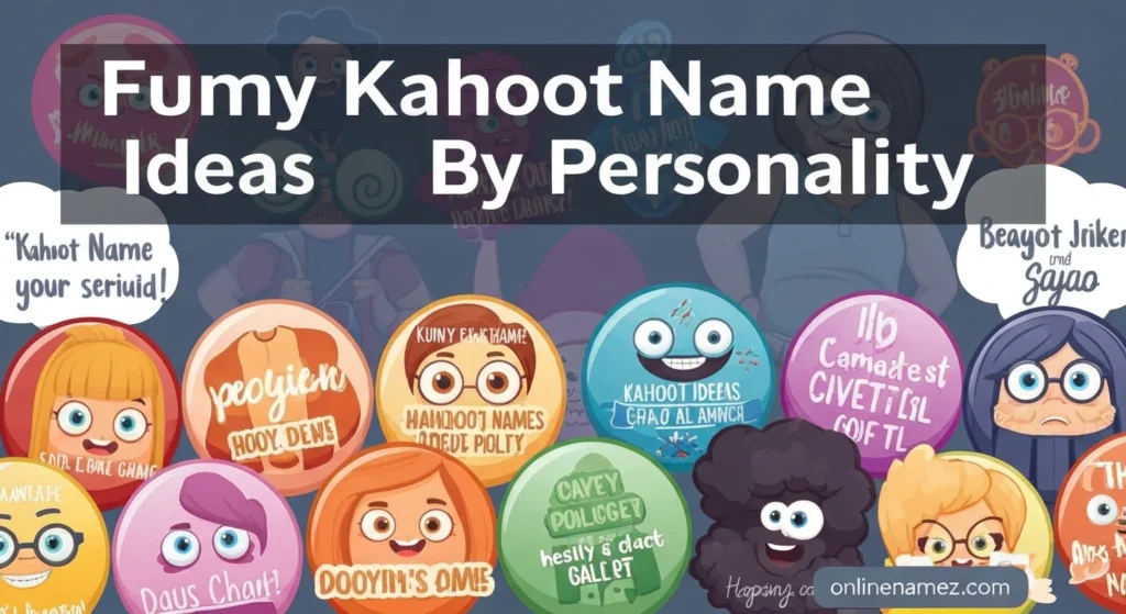 Funny Kahoot Name Ideas By Personality
