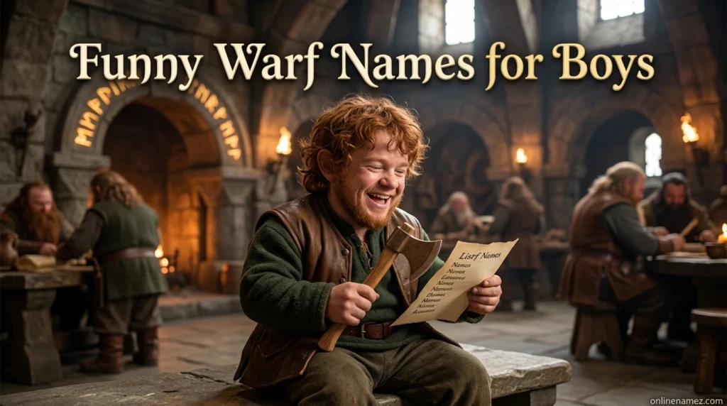 Funny Warf Names for Boys