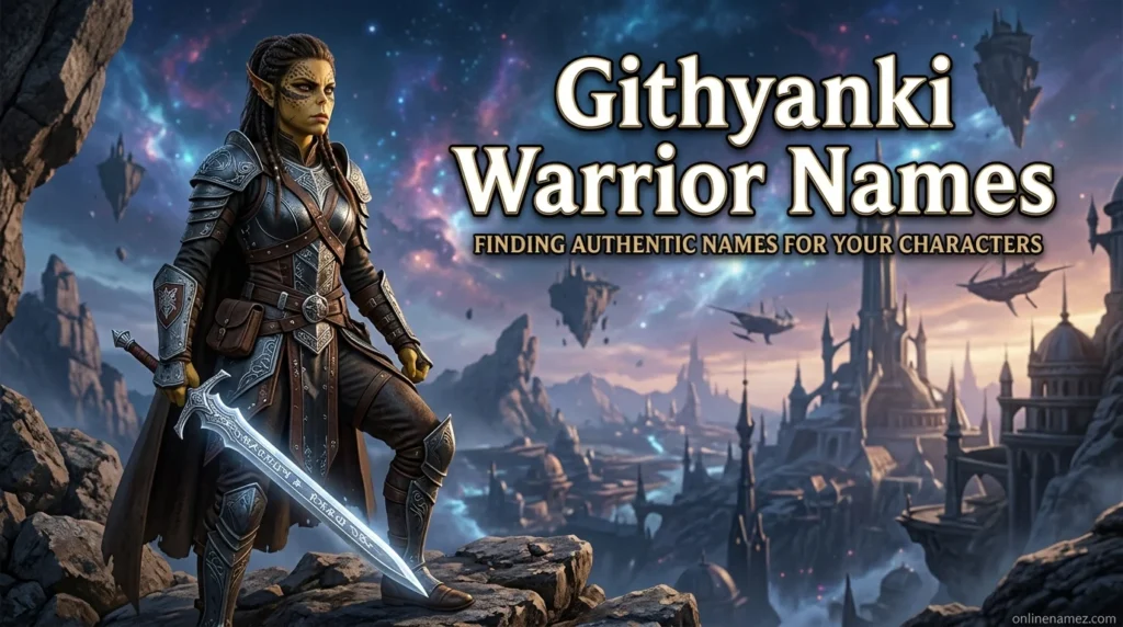 Githyanki Warrior Names