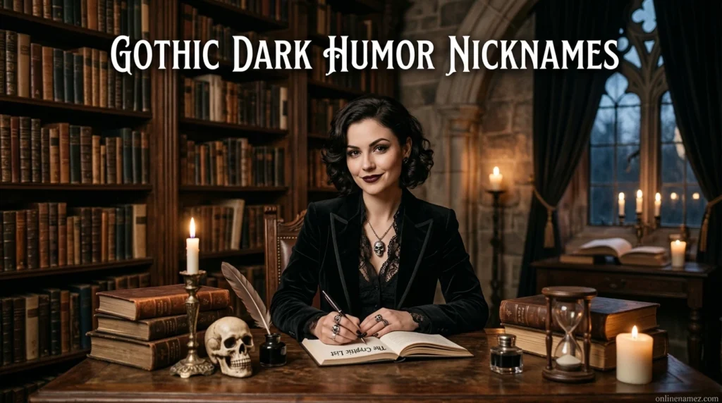 Gothic Dark Humor Nicknames
