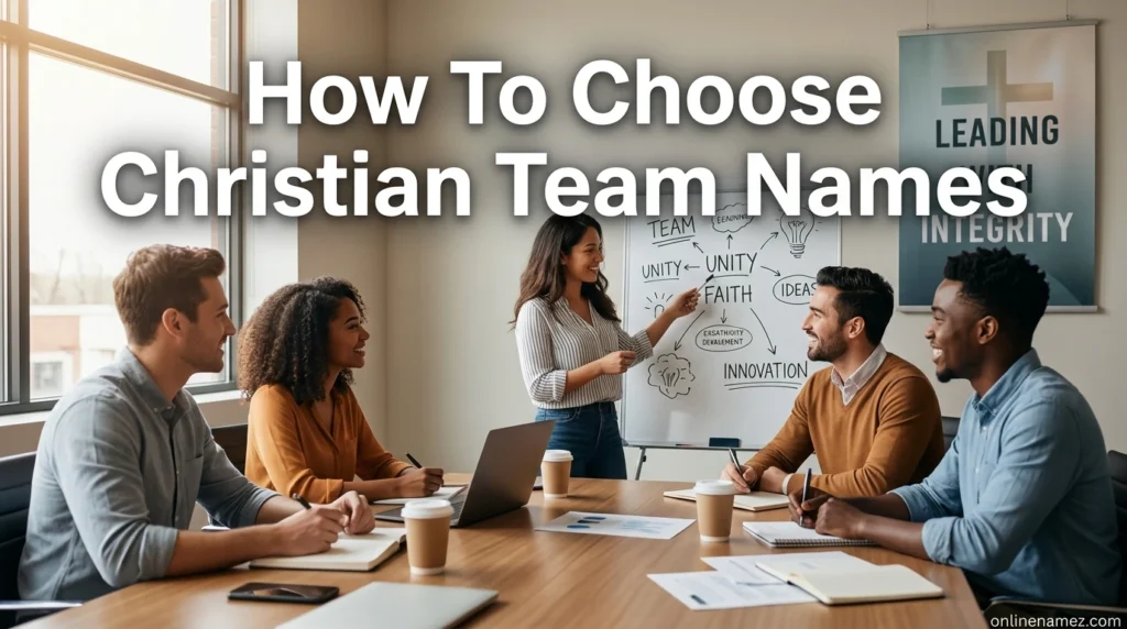 How To Choose Christian Team Names