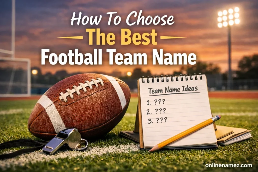 How To Choose The Best Football Team Name