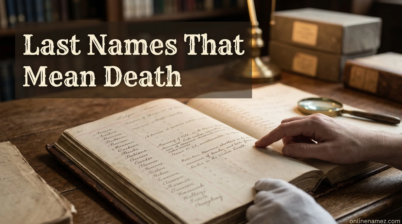 Last Names That Mean Death
