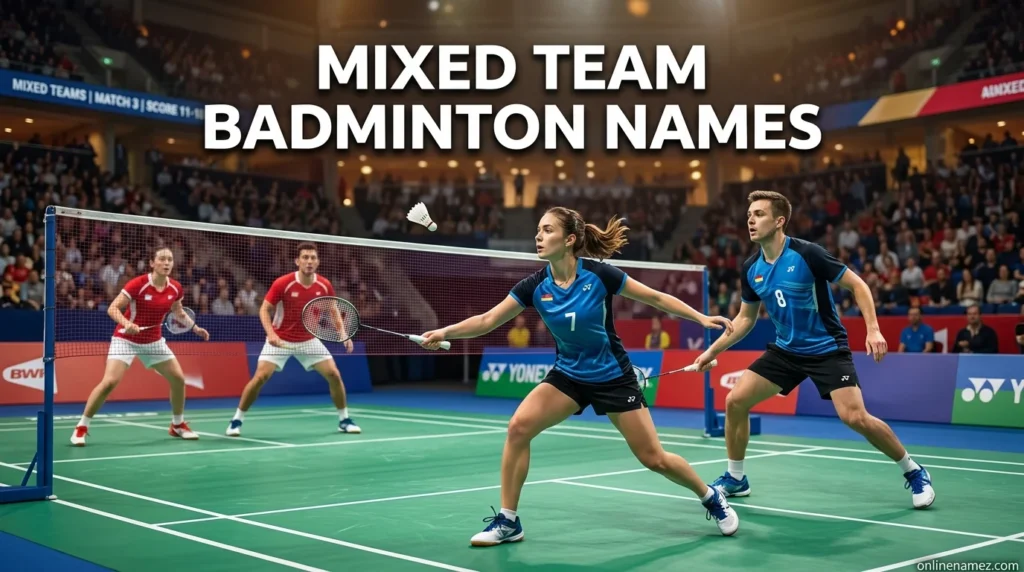 Mixed Team Badminton Names