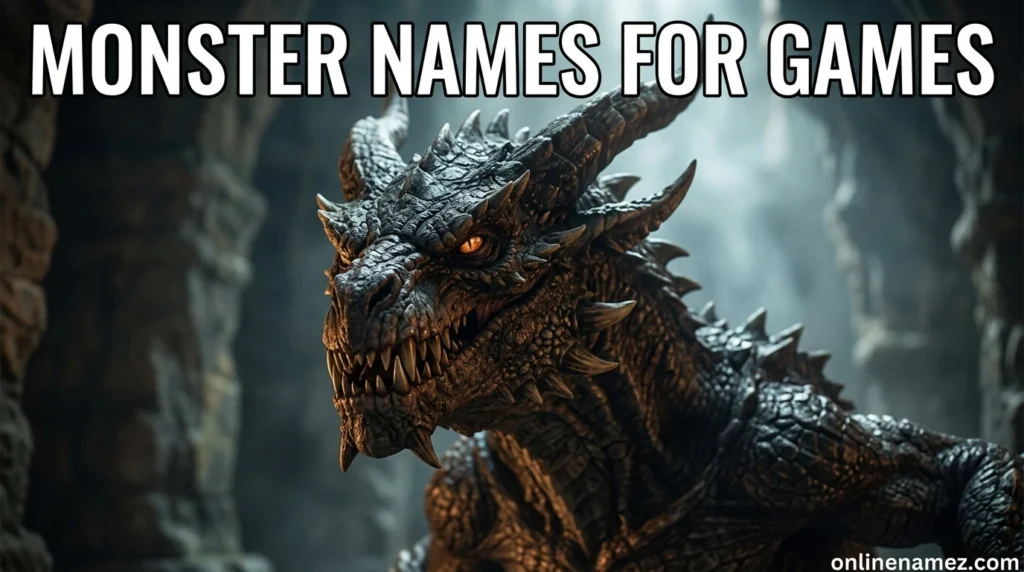 Monster Names for Games