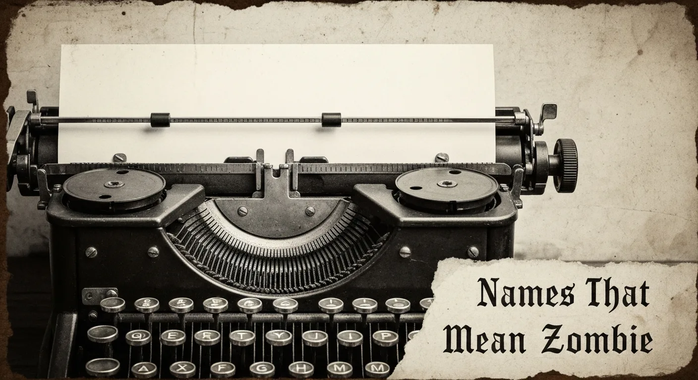 Names That Mean Zombie