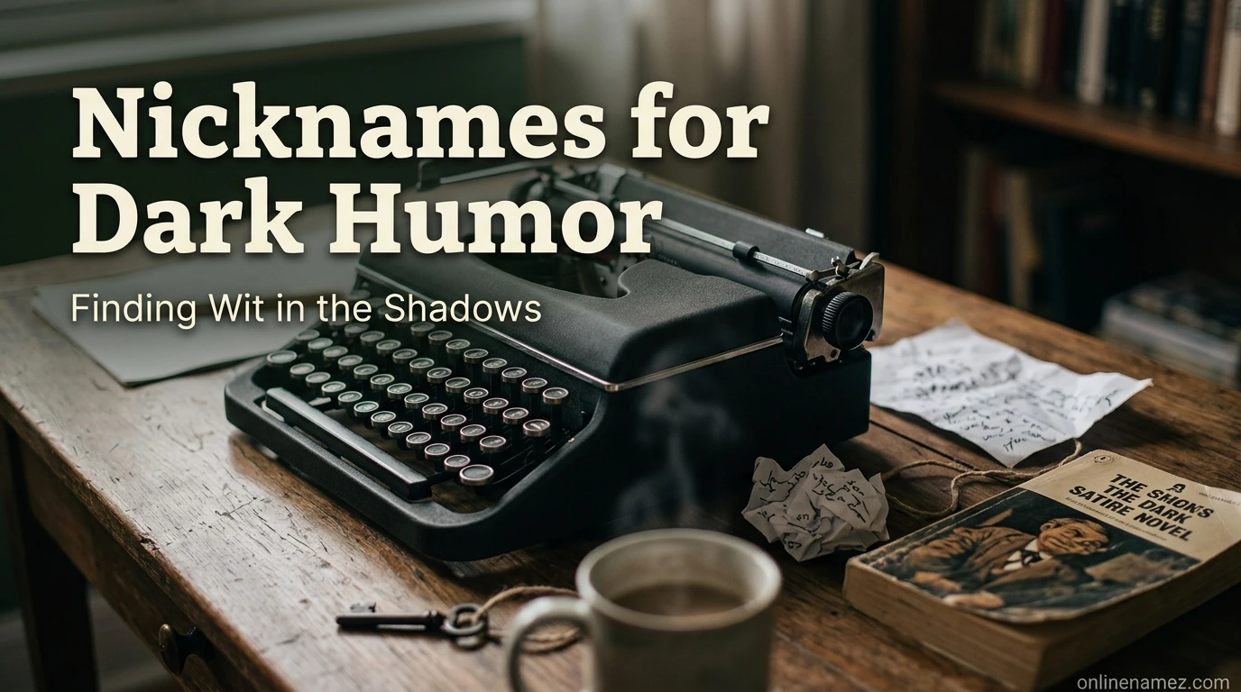 Nicknames for Dark Humor