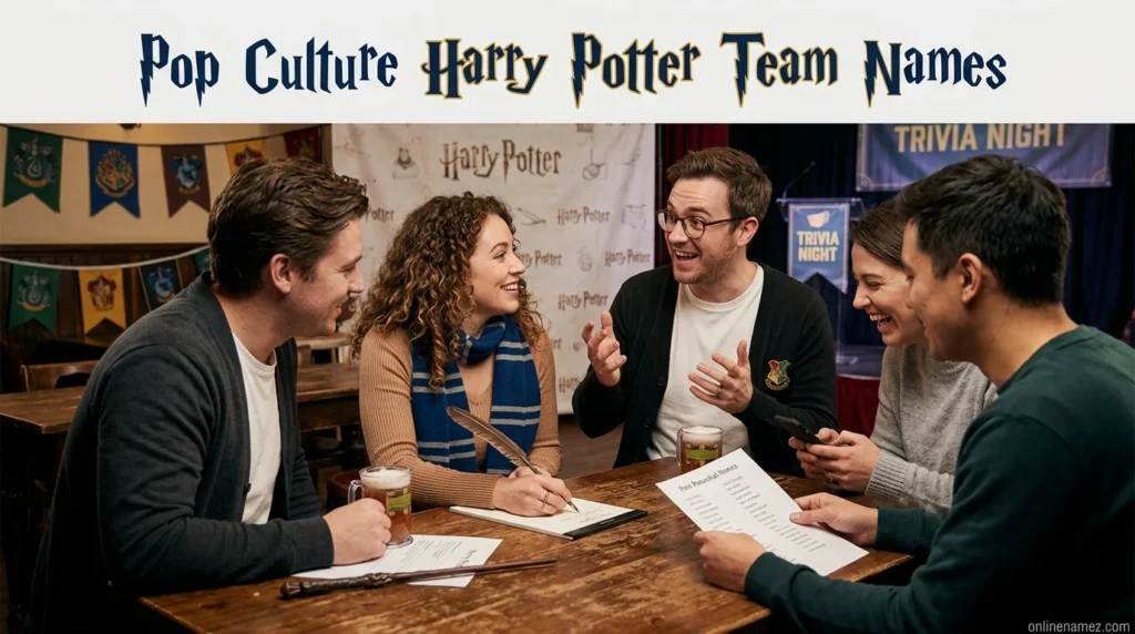 Pop Culture Harry Potter Team Names