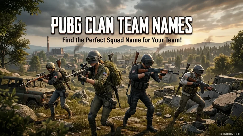 PUBG Clan Team Names