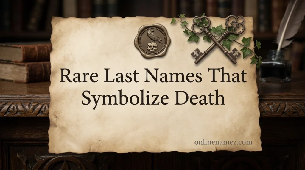 Rare Last Names That Symbolize Death