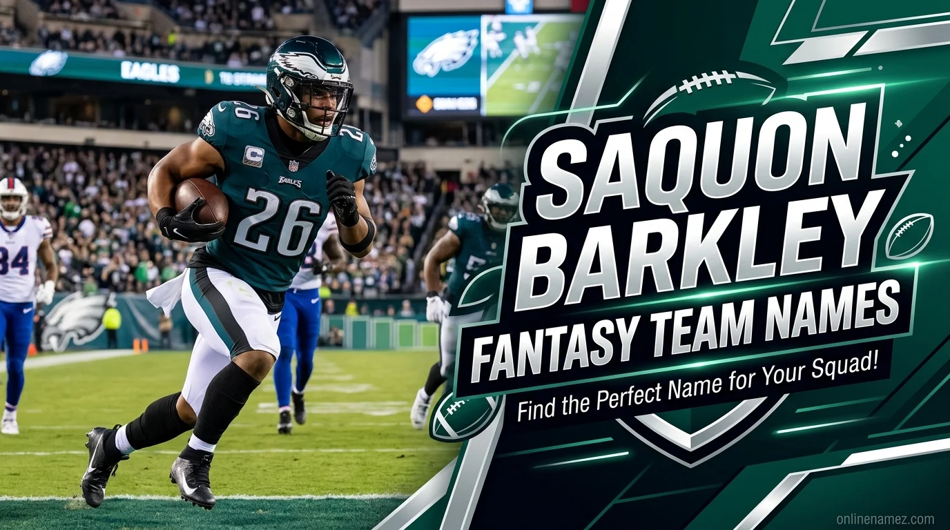 Saquon Barkley Fantasy Team Names