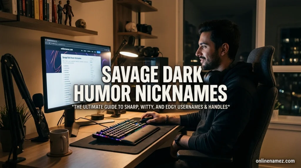 Savage Dark Humor Nicknames