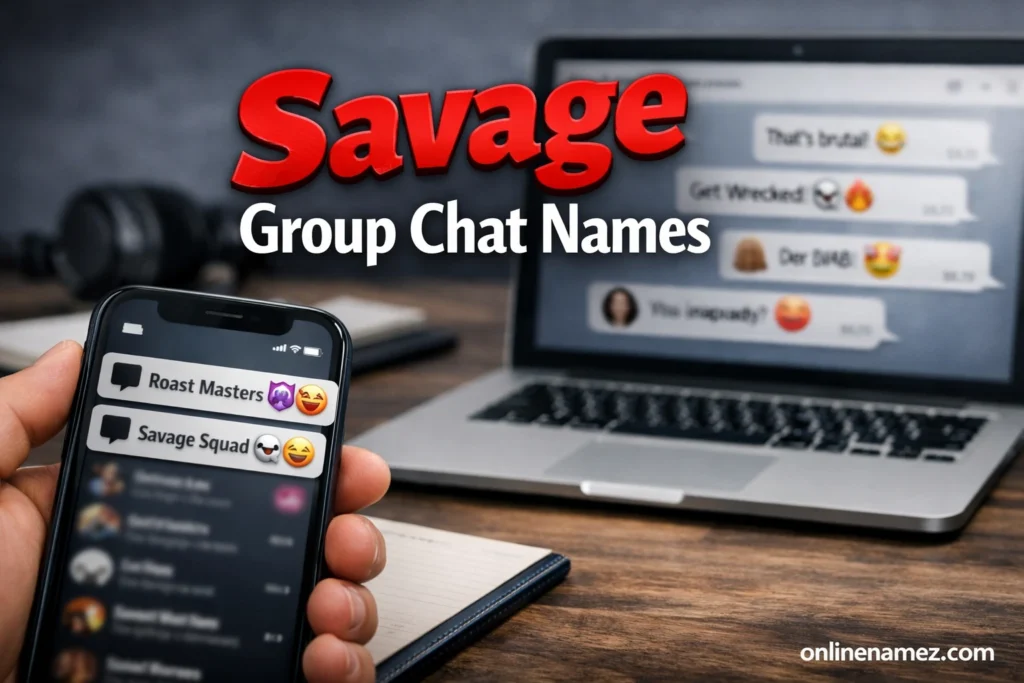 Savage Group Chat Names