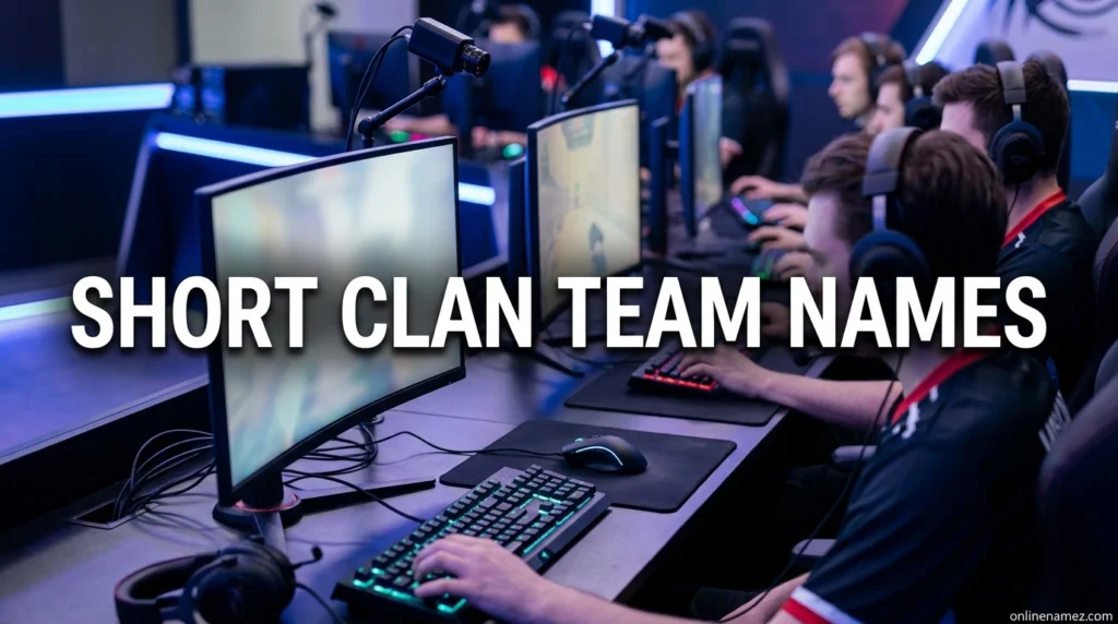 Short Clan Team Names