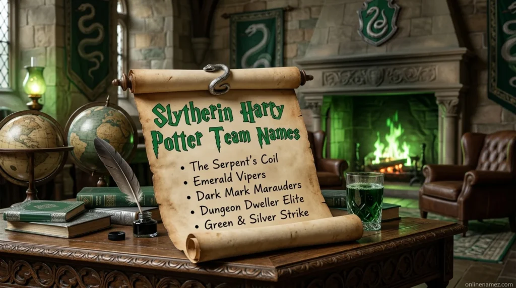 Slytherin Harry Potter Team Names
