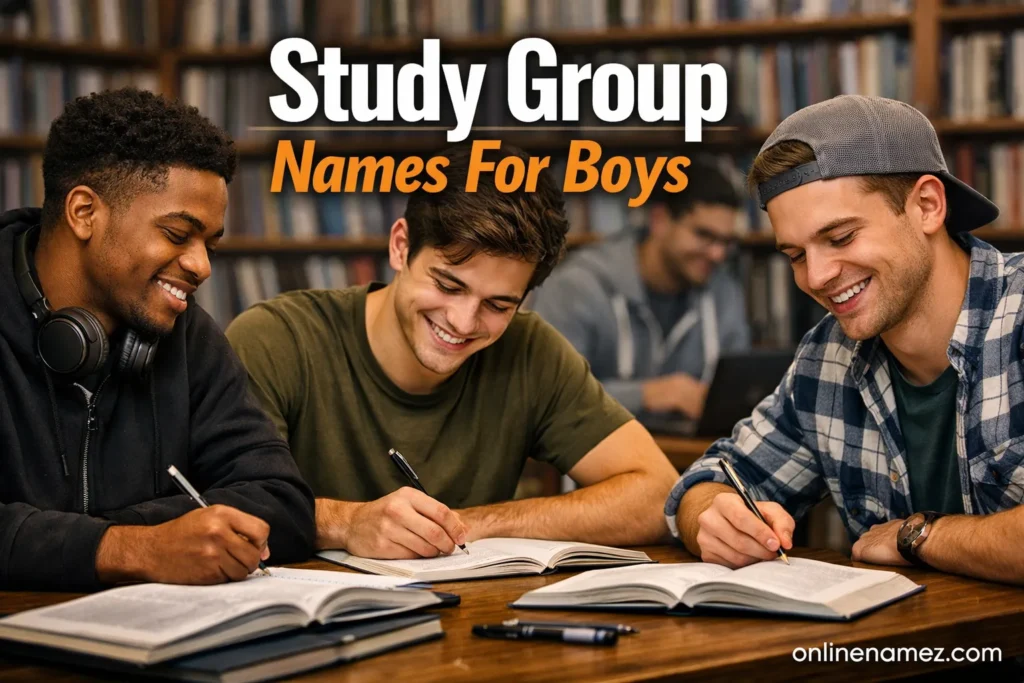 Study Group Names For Boys