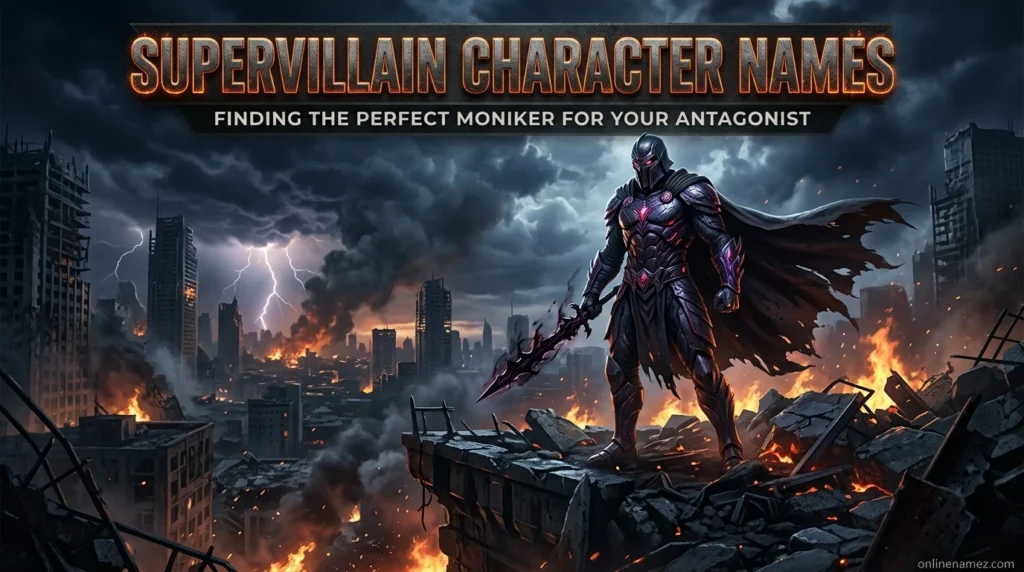 Supervillain Character Names