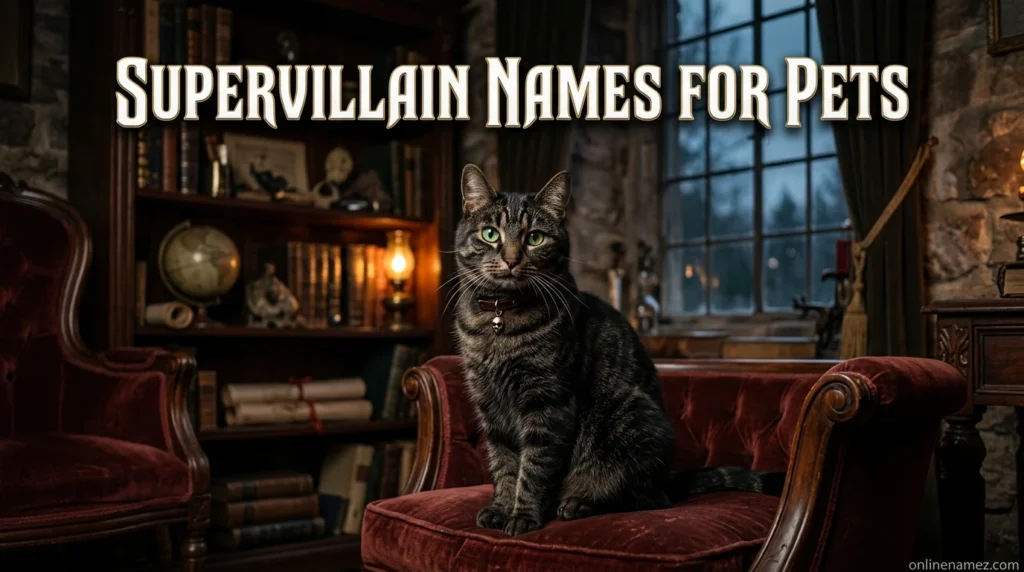 Supervillain Names for Pets