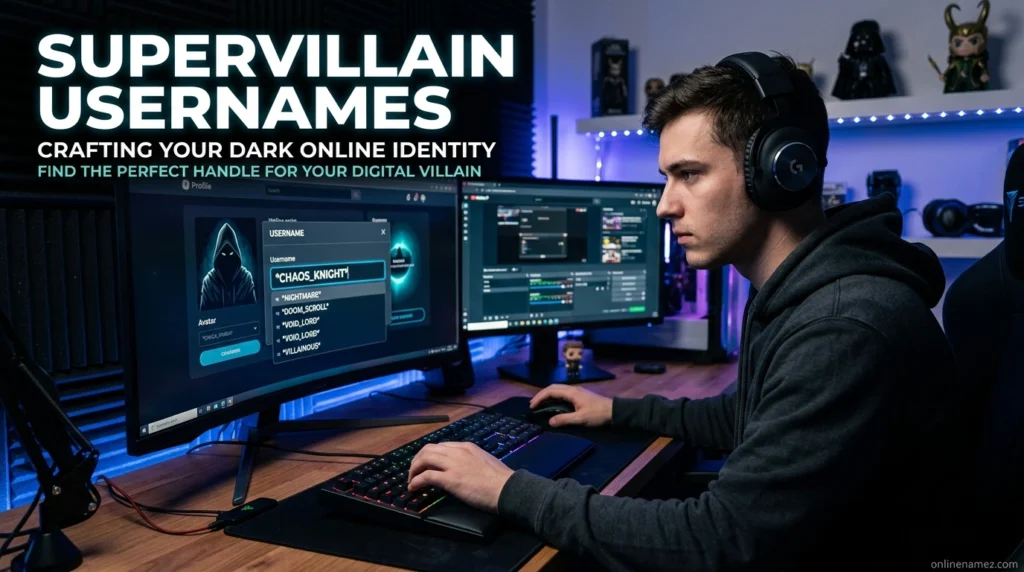Supervillain Usernames
