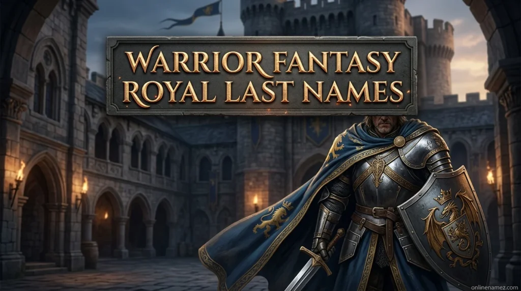 Warrior Fantasy Royal Last Names
