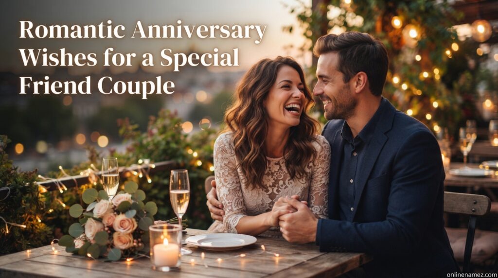 Romantic Anniversary Wishes for a Special Friend Couple