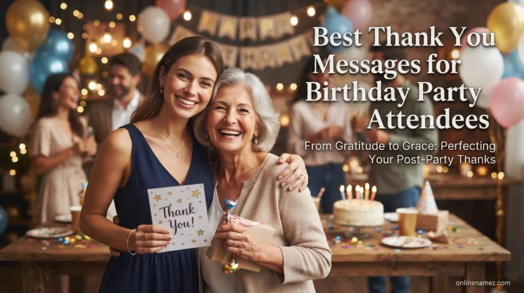 Best Thank You Messages for Birthday Party Attendees