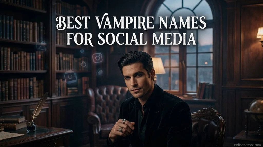 Best Vampire Names for Social Media