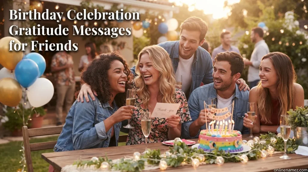 Birthday Celebration Gratitude Messages for Friends