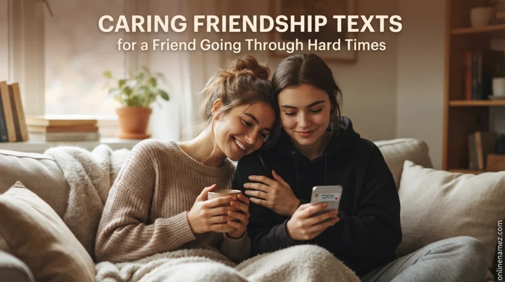 Caring Friendship Texts for a Friend Going Through Hard Times