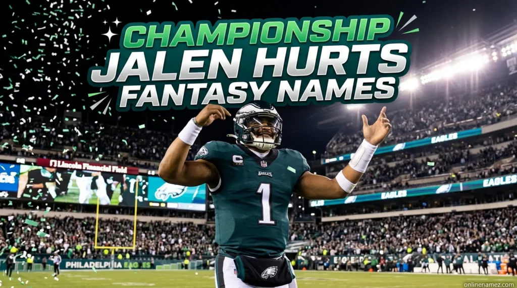 Championship Jalen Hurts Fantasy Names