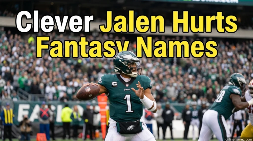 Clever Jalen Hurts Fantasy Names