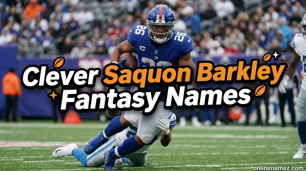 Clever Saquon Barkley Fantasy Names