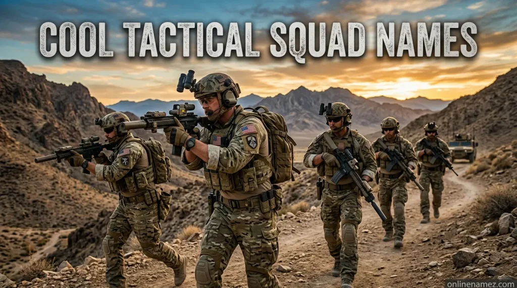 Cool Tactical Squad Names
