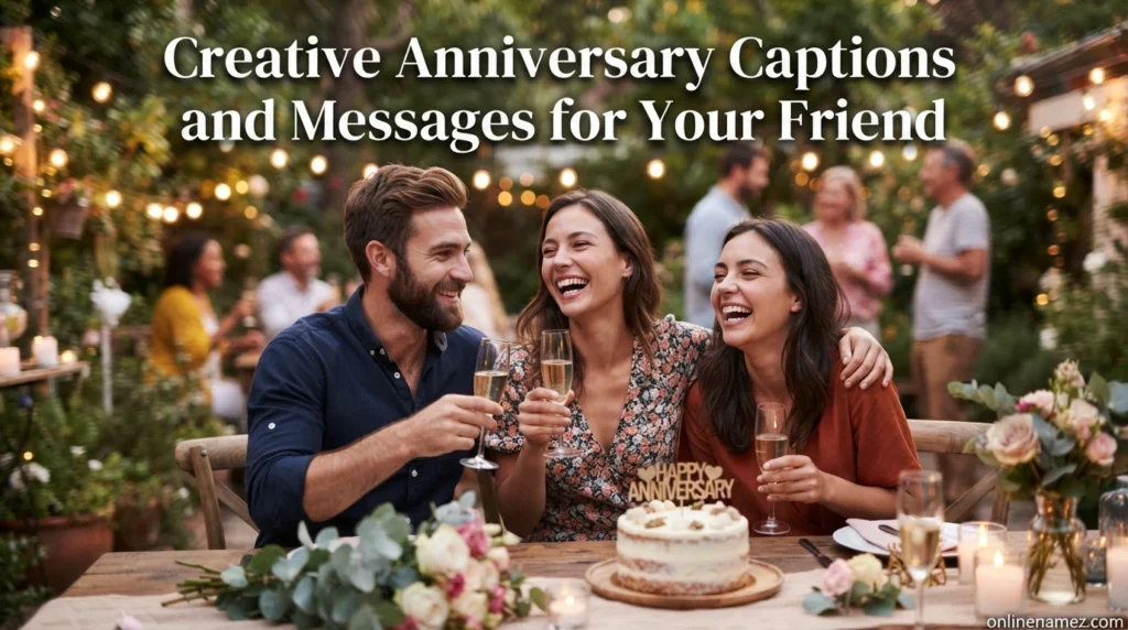 Creative Anniversary Captions and Messages for Your Friend