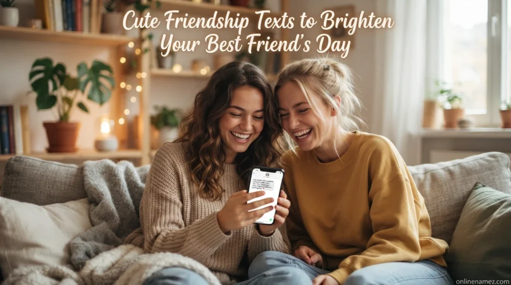 Cute Friendship Texts to Brighten Your Best Friendβs Day
